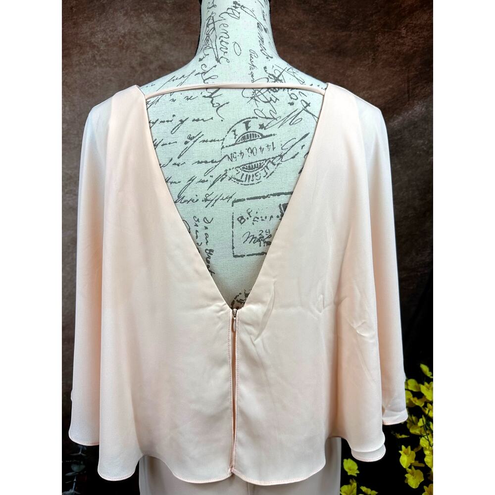 Three Eighty Two V Neck Overlay Chiffon Mini Dres… - image 13